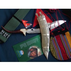 DhankuteTransparent White Horn Sheath in Antler Handle DhankuteTransparent White Horn Sheath in Antler Handle